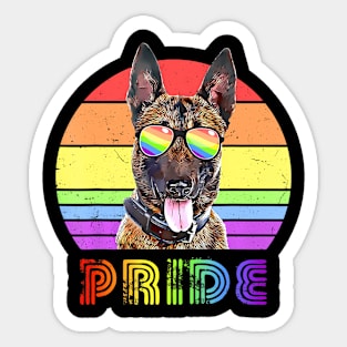 LGBTQ Belgian Dog Gay Pride Sticker